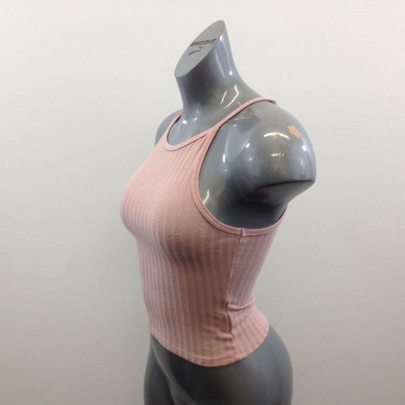 Urban Heritage Women's Fitted Cropped Sleeveless Top Size Medium Rayon Blend - Picture 2 of 6